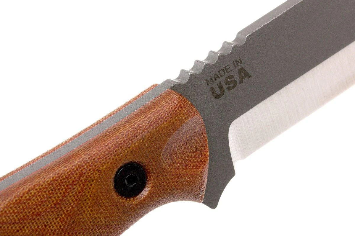 TOPS Knives B.O.B. Fieldcraft 154CM Tan Canvas Micarta BROS-154-TC 7 TOPS Knives B.O.B. Fieldcraft 154CM Tan Canvas Micarta BROS-154-TC – Image 5