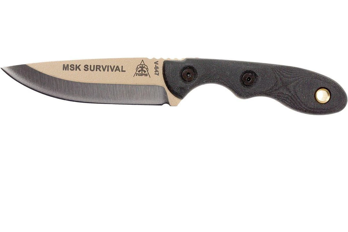 TOPS Knives Mini Scandi Survival Couteau, MSK-SURV 3 TOPS Knives Mini Scandi Survival Couteau, MSK-SURV