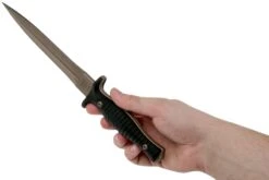 Spartan Blades George V14 Dagger Flat Dark Earth Blade, Black Handle, Dague -Nitecore Soldes Boutique USSB27DEBKKYBK 06 spartan blades