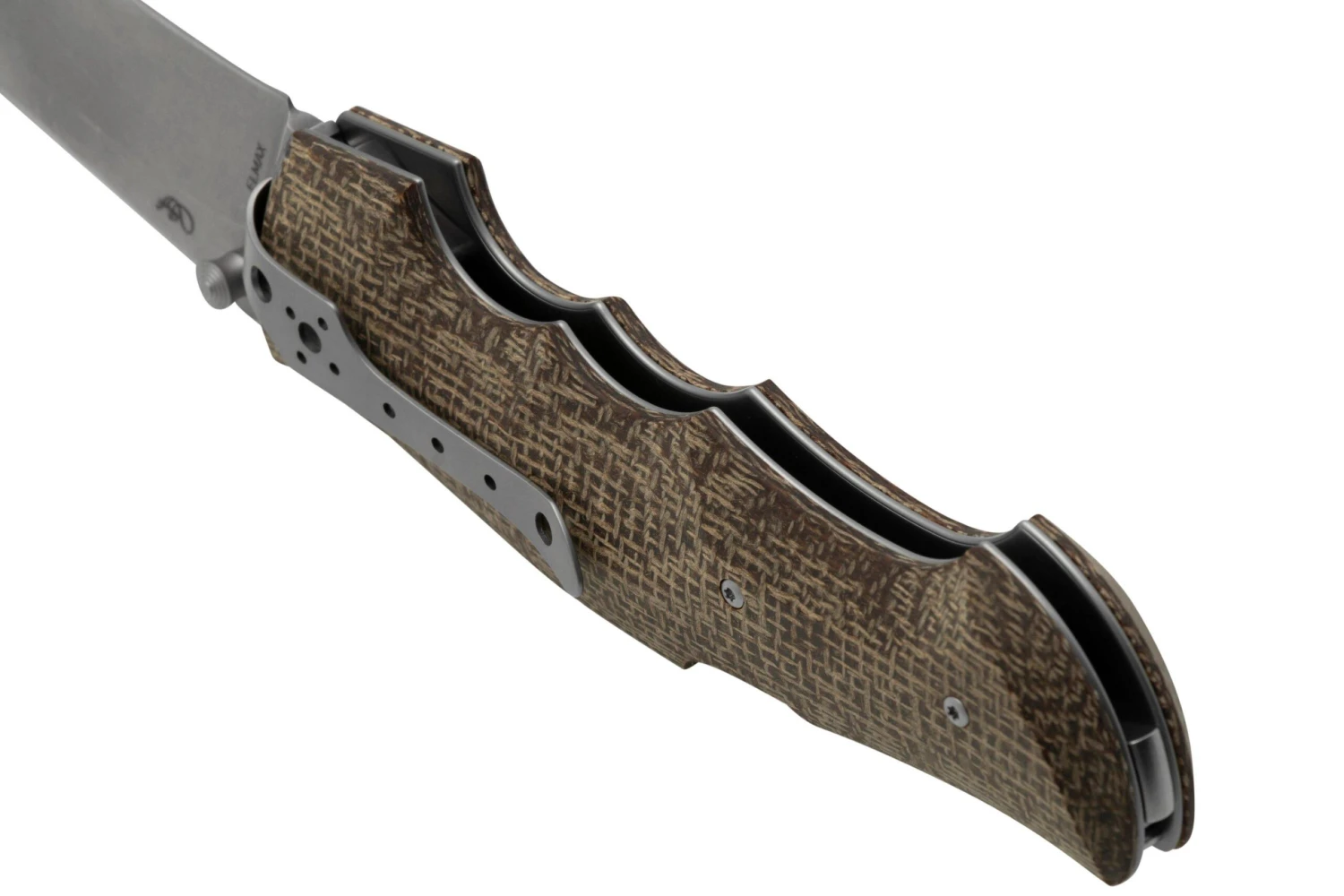 Viper Rhino 1, V5903IM, Stonewash Elmax, Couteau De Poche Brown Burlap Micarta, Fabrizio Silvestrelli Design 6 Viper Rhino 1, V5903IM, Stonewash Elmax, Couteau De Poche Brown Burlap Micarta, Fabrizio Silvestrelli Design – Image 4