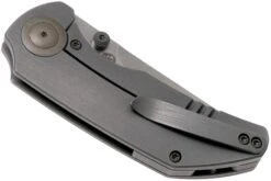 WE Knife Thug 2103A Satin, Gray Titanium Couteau De Poche, Matt Christensen Design -Nitecore Soldes Boutique WK2103A 04 we knife