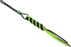 WE Knife A-01A Paracord Lanyard Avec Titanium Bead, Vert-noir