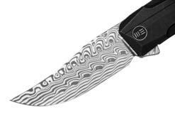 WE Knife Shuddan WE21015-DS1, Black Titanium, Hakkapella Damasteel Couteau De Poche -Nitecore Soldes Boutique WKWE21015 DS1 03 weknife