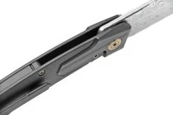 WE Knife Shuddan WE21015-DS1, Black Titanium, Hakkapella Damasteel Couteau De Poche -Nitecore Soldes Boutique WKWE21015 DS1 06 weknife