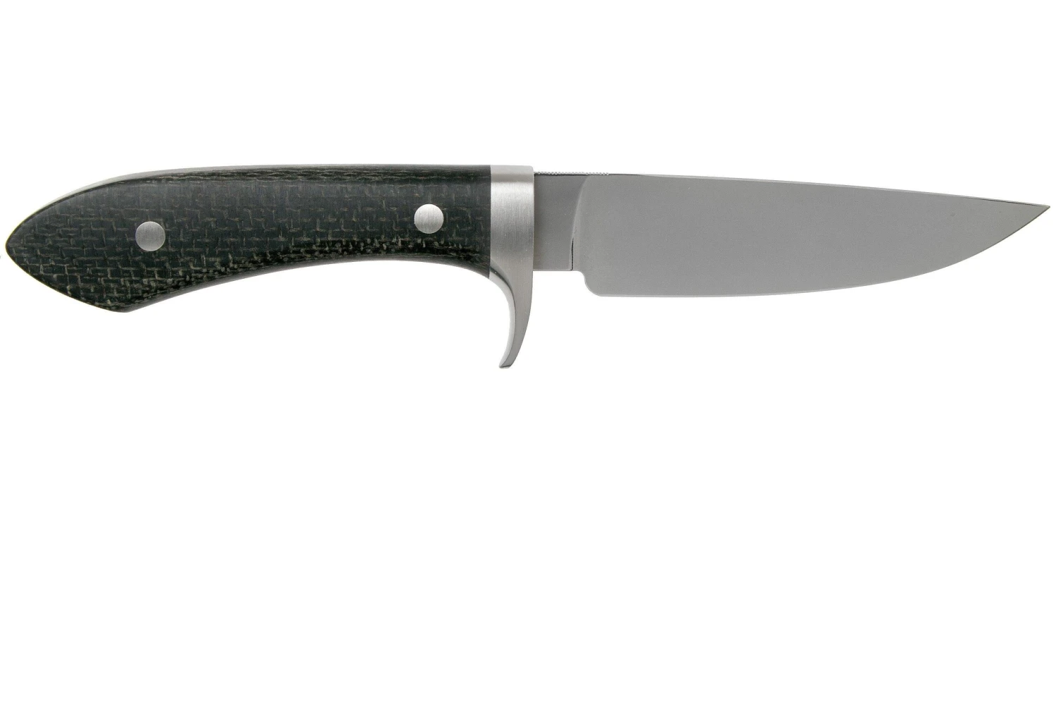 White River Knives Sendero Classic Couteau De Chasse Black Burlap Micarta, Jerry Fisk Design 4 White River Knives Sendero Classic Couteau De Chasse Black Burlap Micarta, Jerry Fisk Design – Image 2