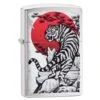 Zippo Asian Tiger Design Brushed Chrome 29889-000002, Briquet -Nitecore Soldes Boutique ZP29889 000002 01 zippo