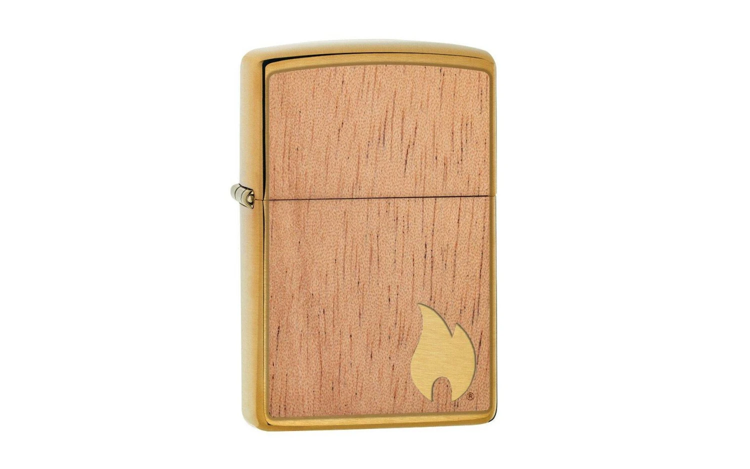 Zippo Woodchuck Mahogany Emblem Brushed Brass 29901-000002, Briquet 3 Zippo Woodchuck Mahogany Emblem Brushed Brass 29901-000002, Briquet