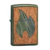 Zippo Woodchuck Mahogany Flame High Polish Green 49057-000002, Briquet