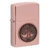 Zippo Tree Of Life Emblem High Polish Rose Gold 49638-000002, Briquet -Nitecore Soldes Boutique ZP49638 000002 01 zippo
