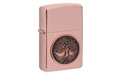 Zippo Tree Of Life Emblem High Polish Rose Gold 49638-000002, Briquet